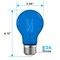 Luxrite A19 LED Edison Blue Light Bulb 4.5W 60W Equivalent Clear Glass E26 Base LR21723-1PK - alternate 4
